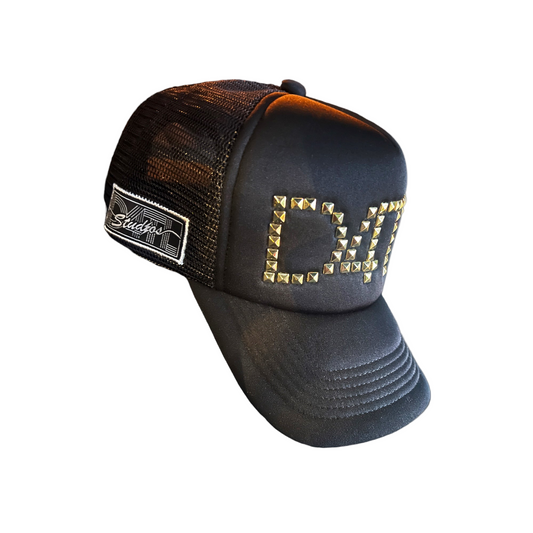ROCKSTUD TRUCKER CAP - BLACK